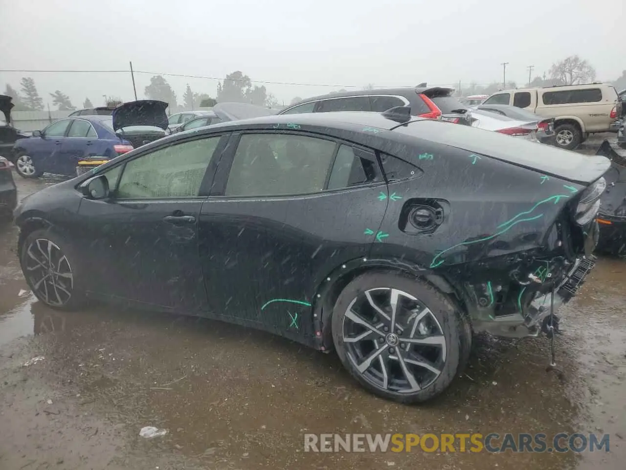 2 Фотография поврежденного автомобиля JTDACACU5R3012799 TOYOTA PRIUS 2024