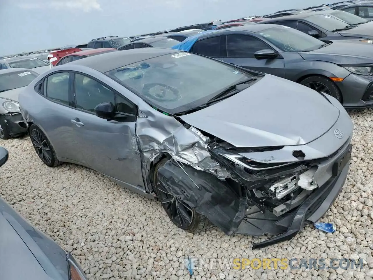 4 Photograph of a damaged car JTDADABU3R3009673 TOYOTA PRIUS 2024