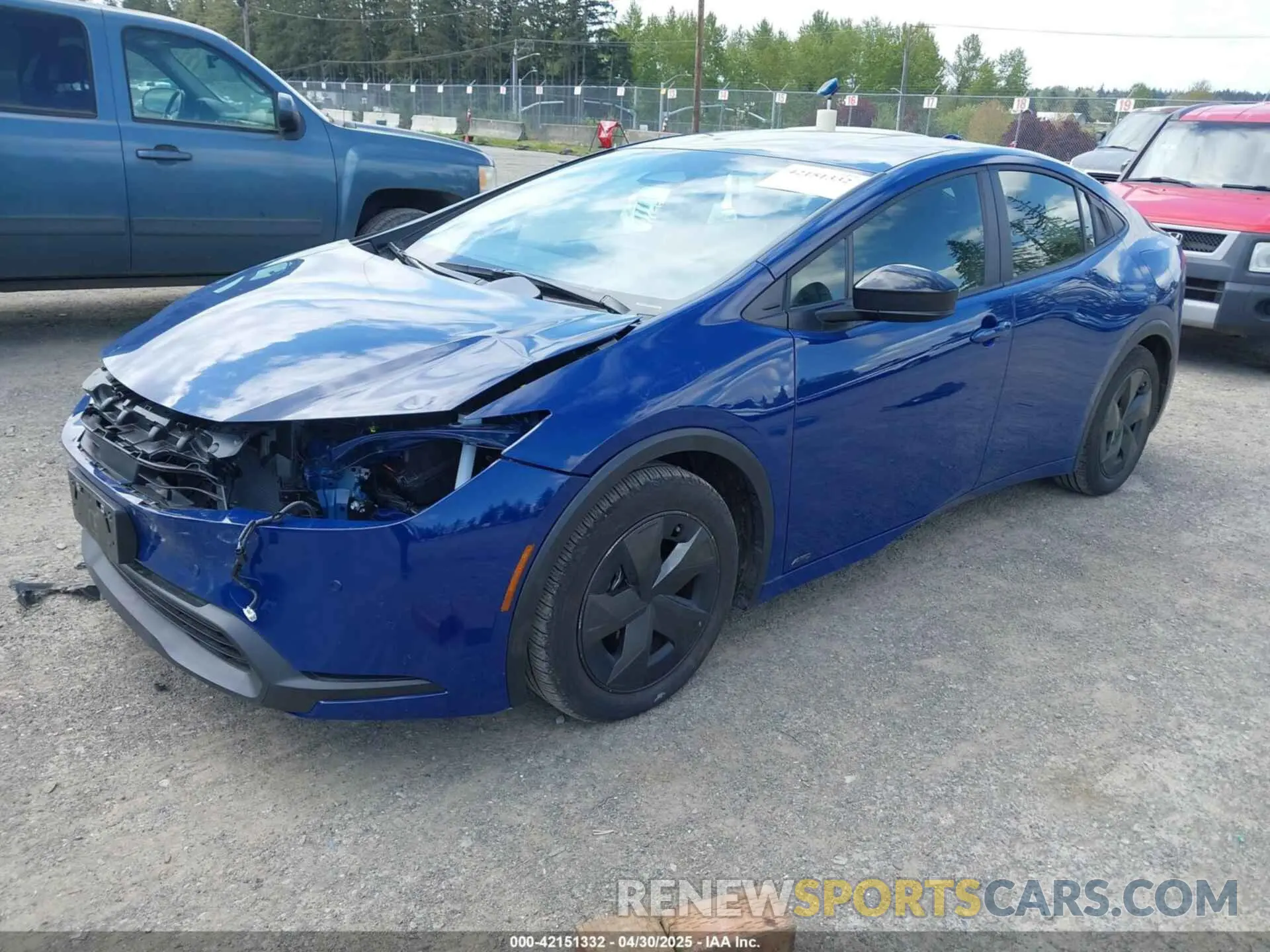 2 Фотография поврежденного автомобиля JTDADABU6R3014933 TOYOTA PRIUS 2024
