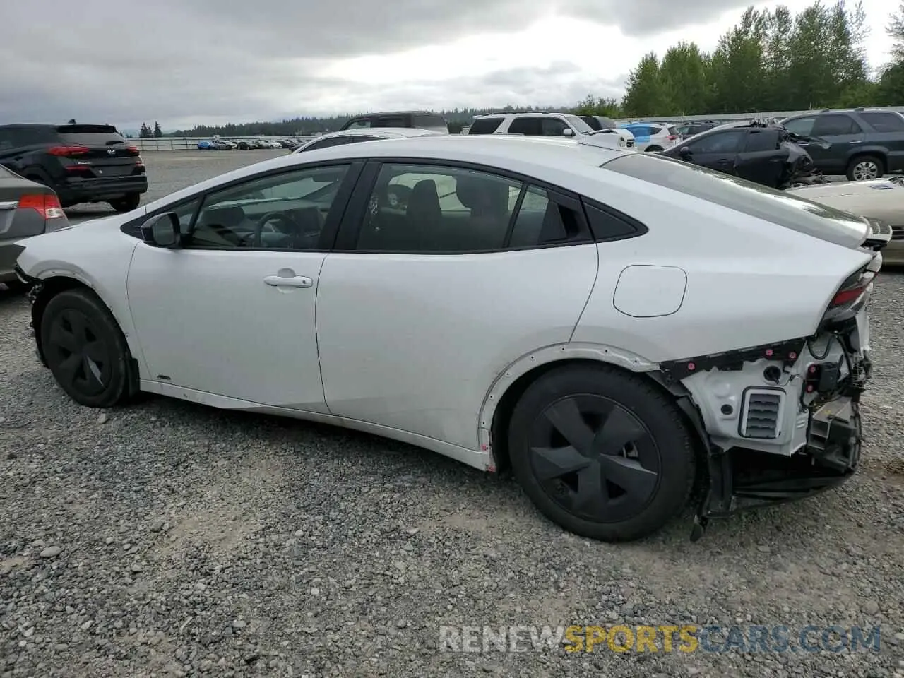 2 Photograph of a damaged car JTDADABU7R3018585 TOYOTA PRIUS 2024