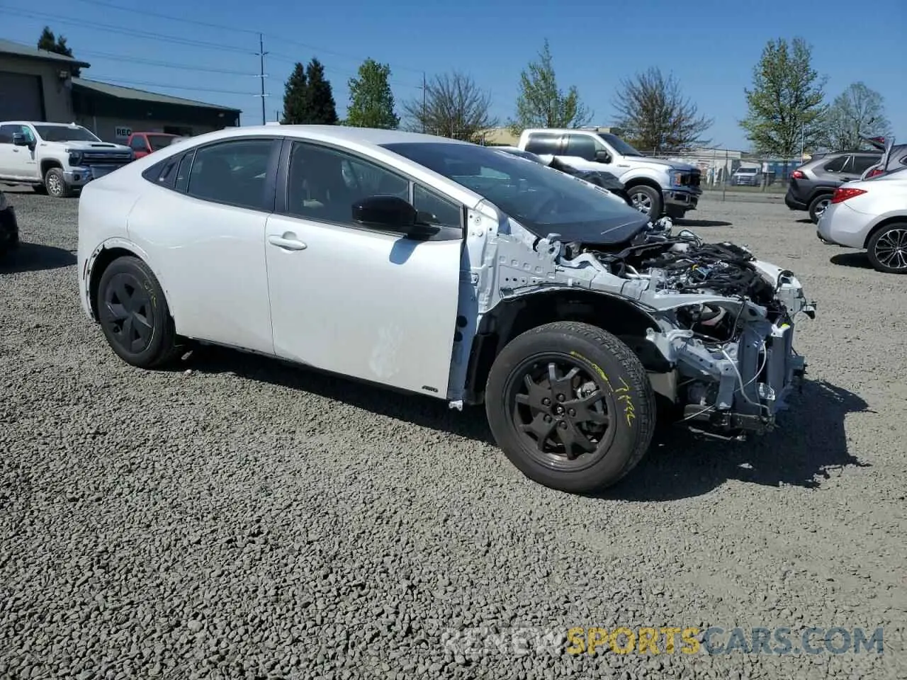 4 Photograph of a damaged car JTDADABUXR3015714 TOYOTA PRIUS 2024