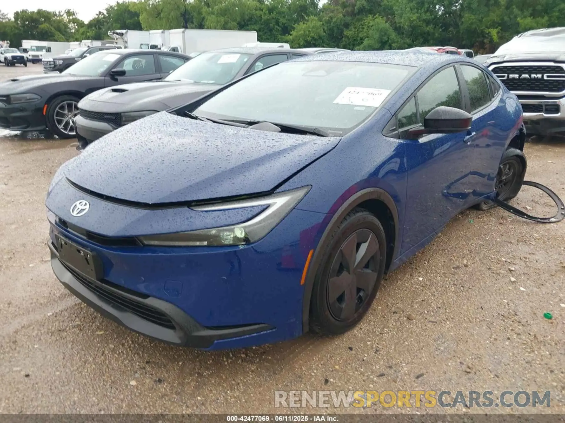 2 Photograph of a damaged car JTDACAAU7S3050494 TOYOTA PRIUS 2025