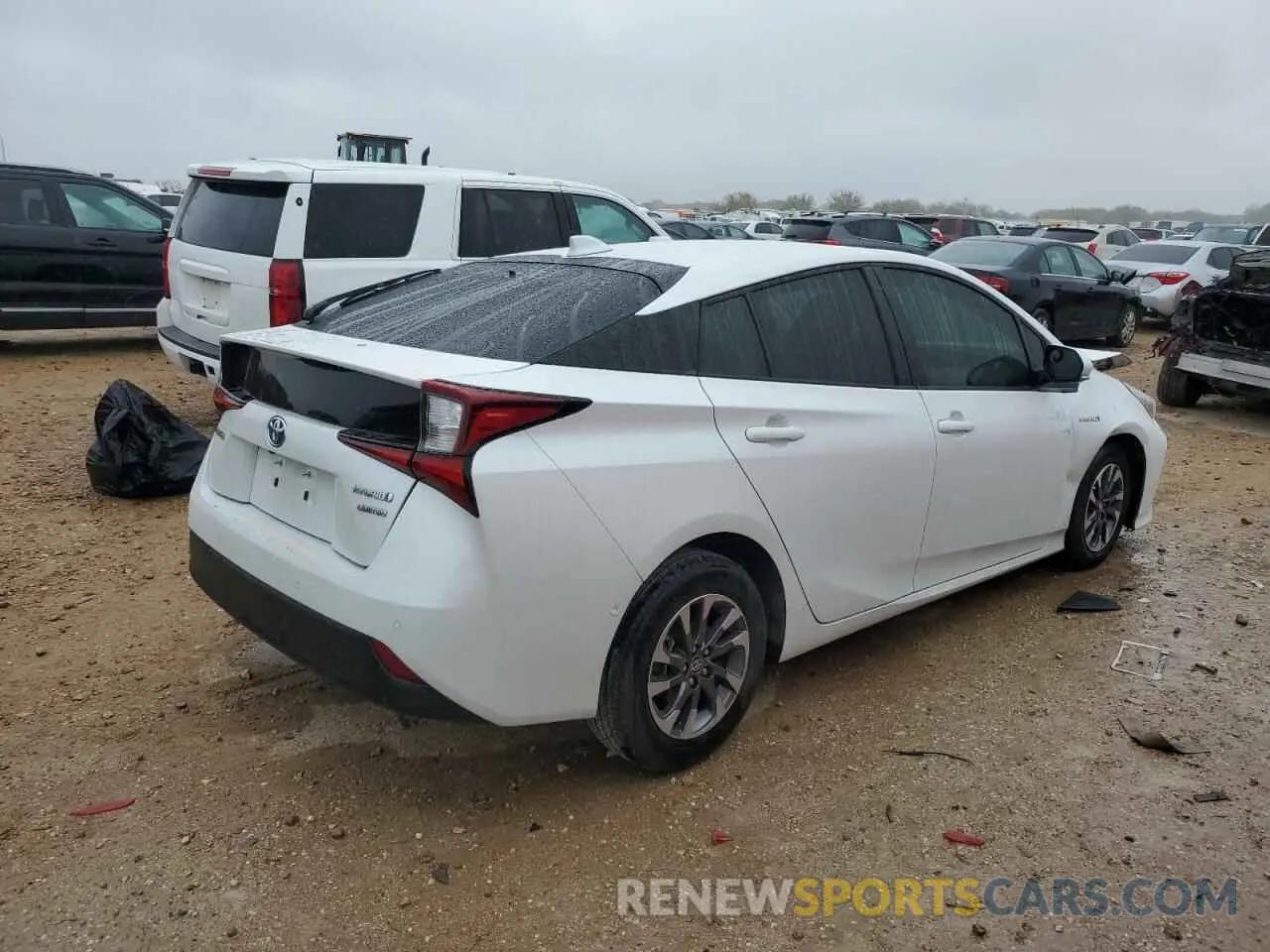 3 Фотография поврежденного автомобиля JTDKAMFU6N3173597 TOYOTA PRIUS LTD 2022