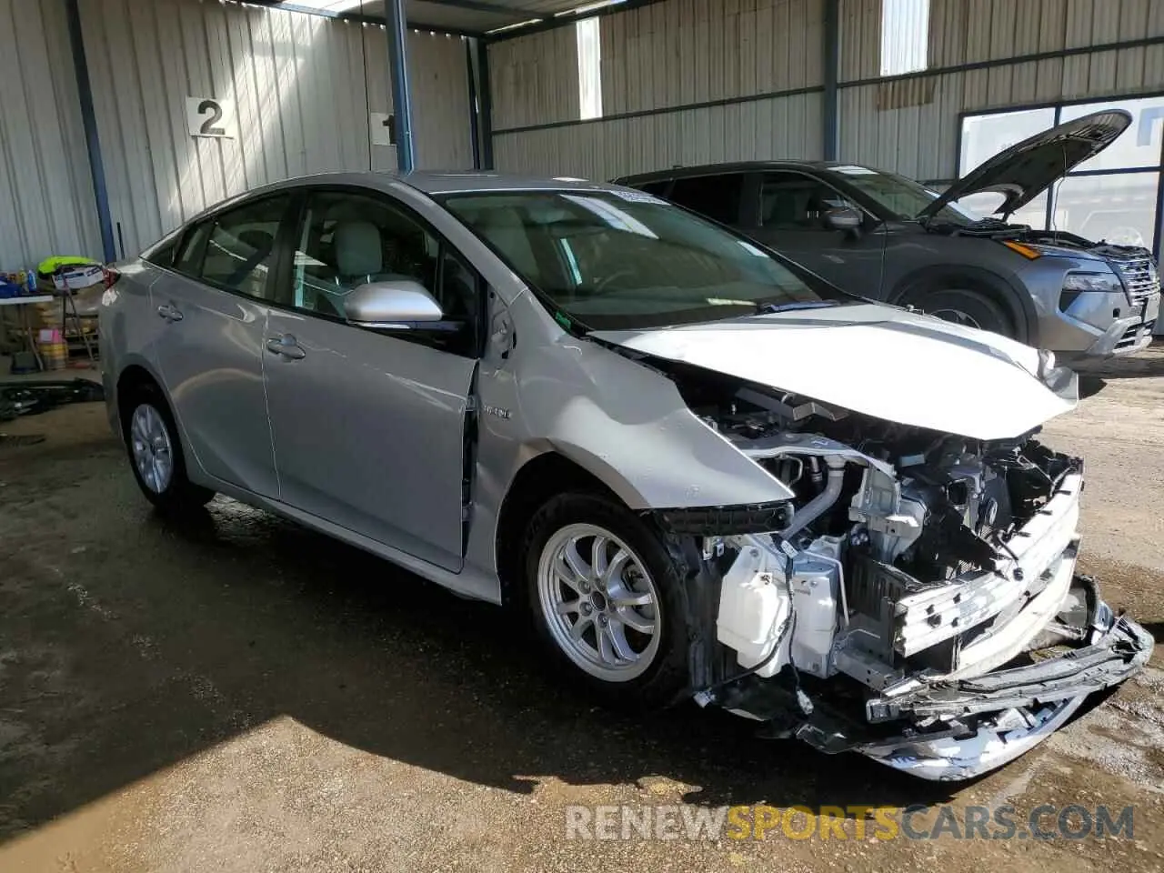 4 Фотография поврежденного автомобиля JTDKAMFU0N3175006 TOYOTA PRIUS NIGH 2022