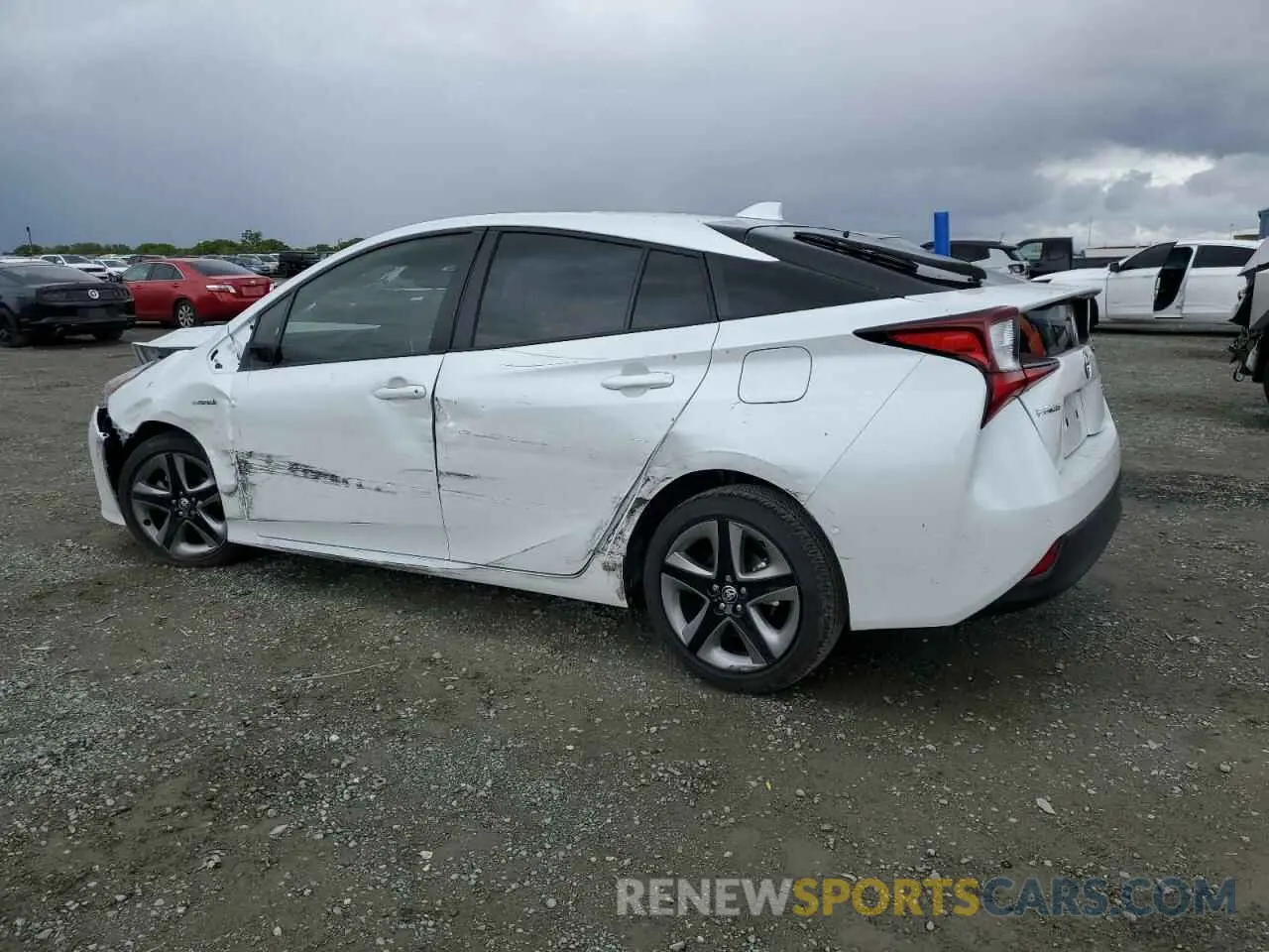 2 Photograph of a damaged car JTDKAMFU0N3181243 TOYOTA PRIUS NIGH 2022