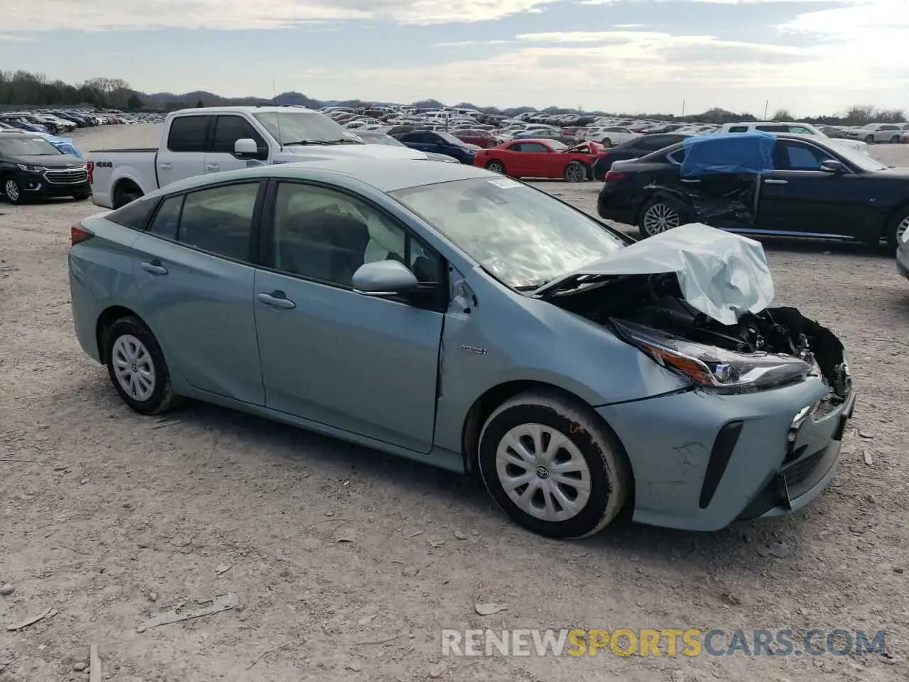 4 Фотография поврежденного автомобиля JTDKAMFU0N3183039 TOYOTA PRIUS NIGH 2022