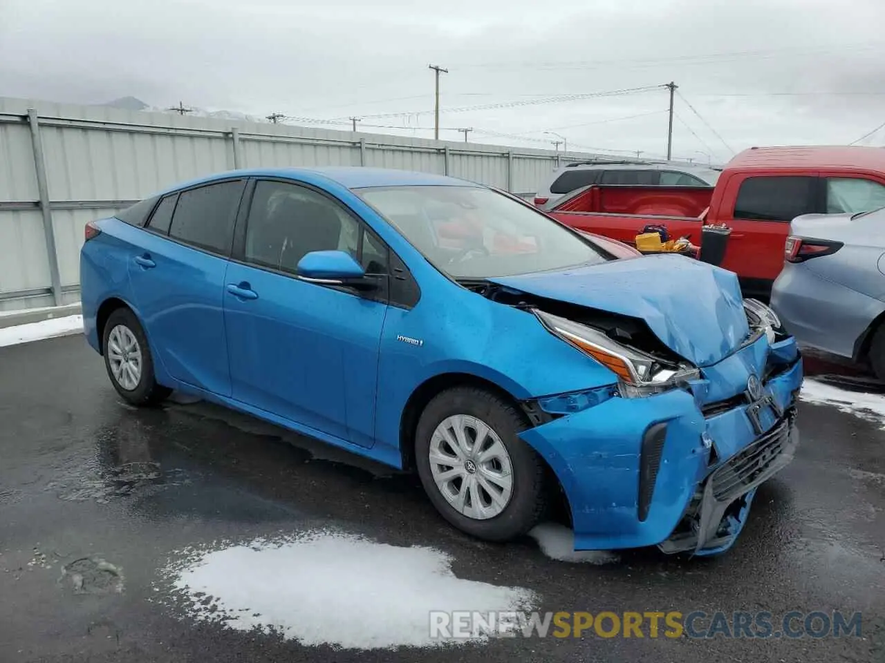 4 Фотография поврежденного автомобиля JTDKAMFU1N3156948 TOYOTA PRIUS NIGH 2022