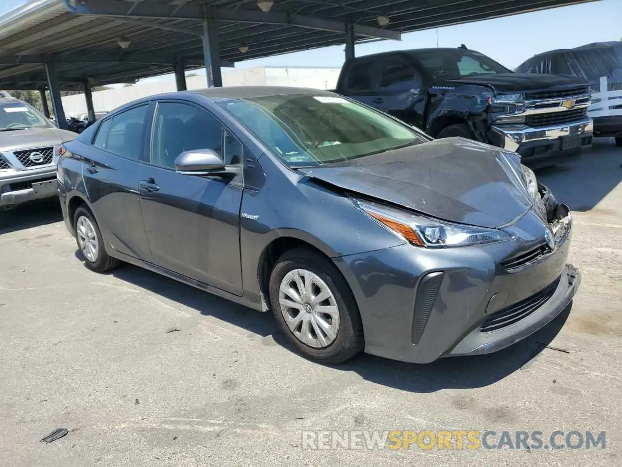 4 Photograph of a damaged car JTDKAMFU1N3168095 TOYOTA PRIUS NIGH 2022