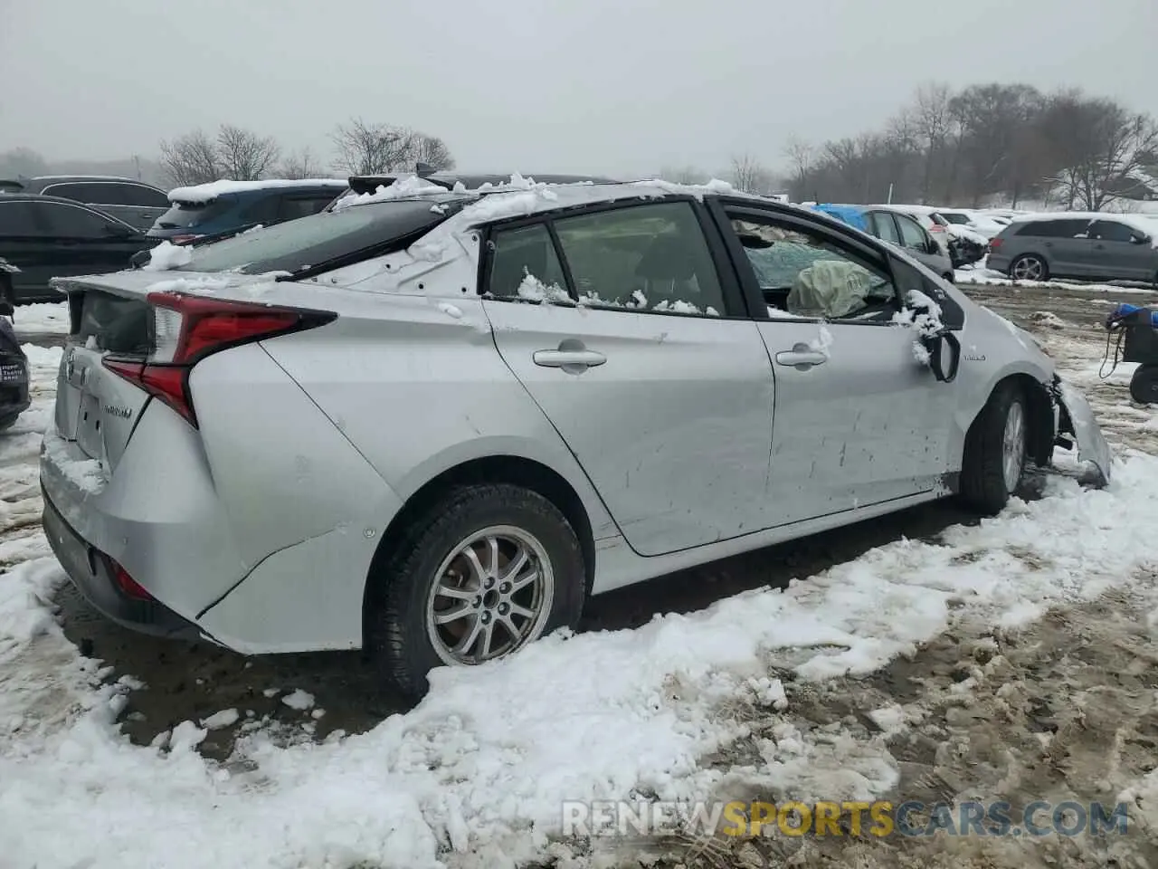 3 Фотография поврежденного автомобиля JTDKAMFU1N3176519 TOYOTA PRIUS NIGH 2022