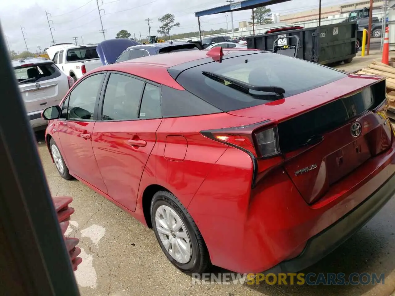 2 Photograph of a damaged car JTDKAMFU2N3159731 TOYOTA PRIUS NIGH 2022