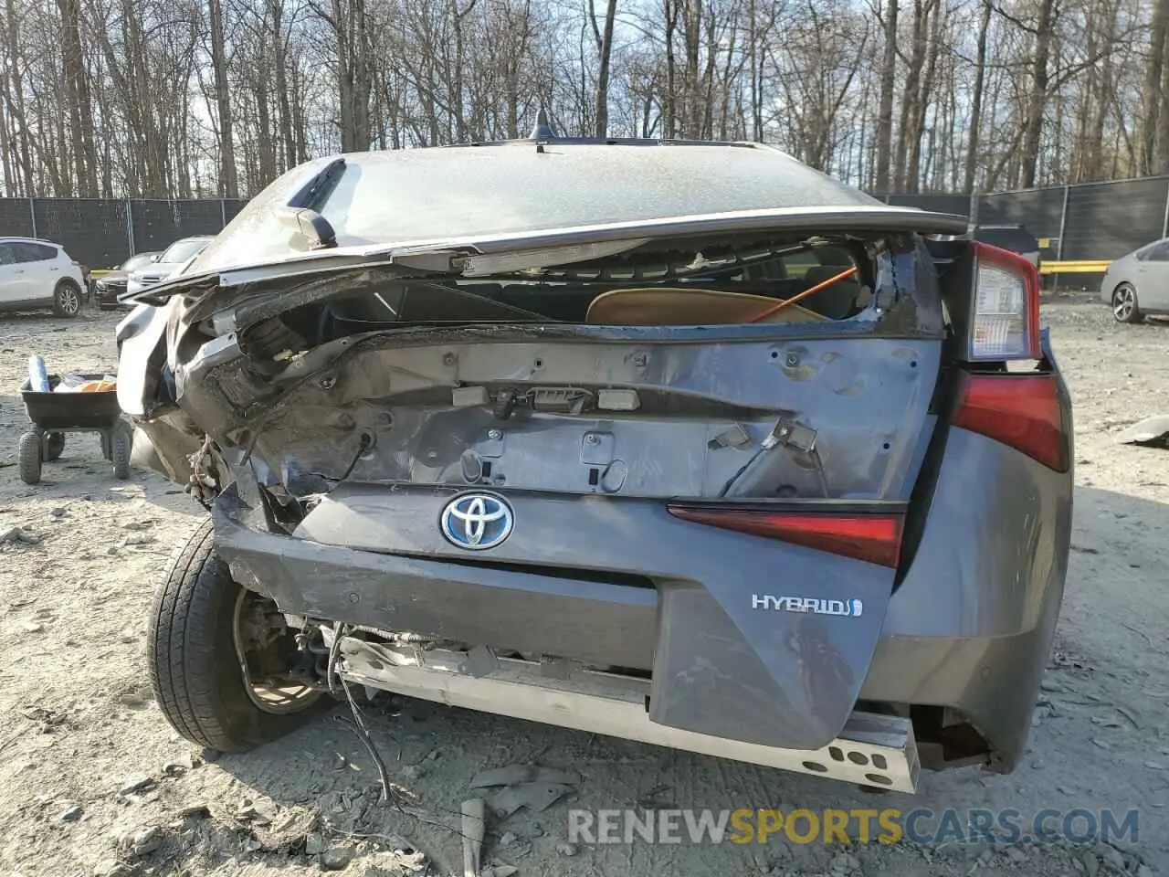 6 Photograph of a damaged car JTDKAMFU3N3163173 TOYOTA PRIUS NIGH 2022