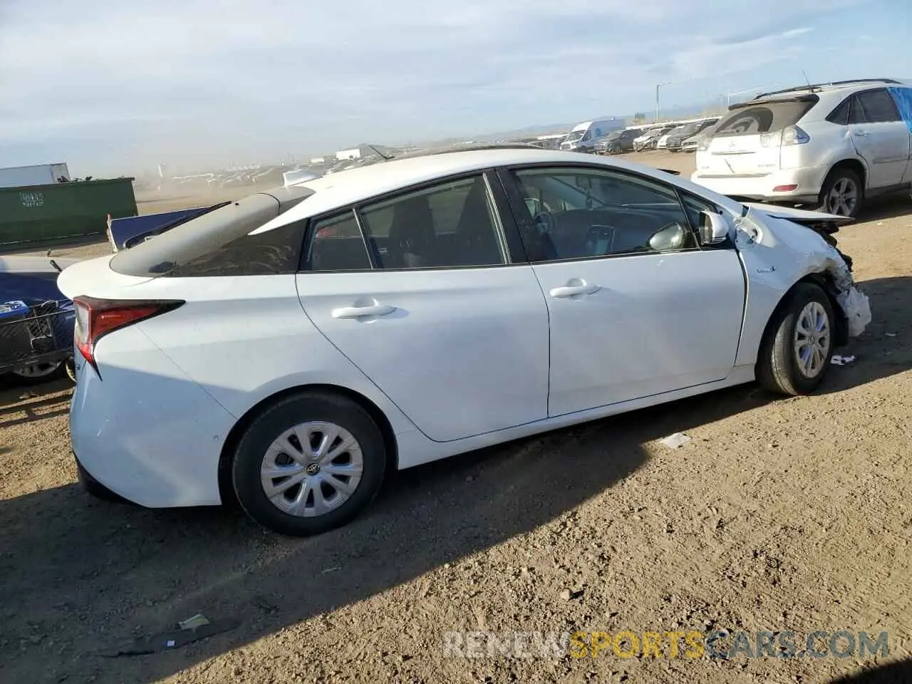 3 Фотография поврежденного автомобиля JTDKAMFU3N3166378 TOYOTA PRIUS NIGH 2022