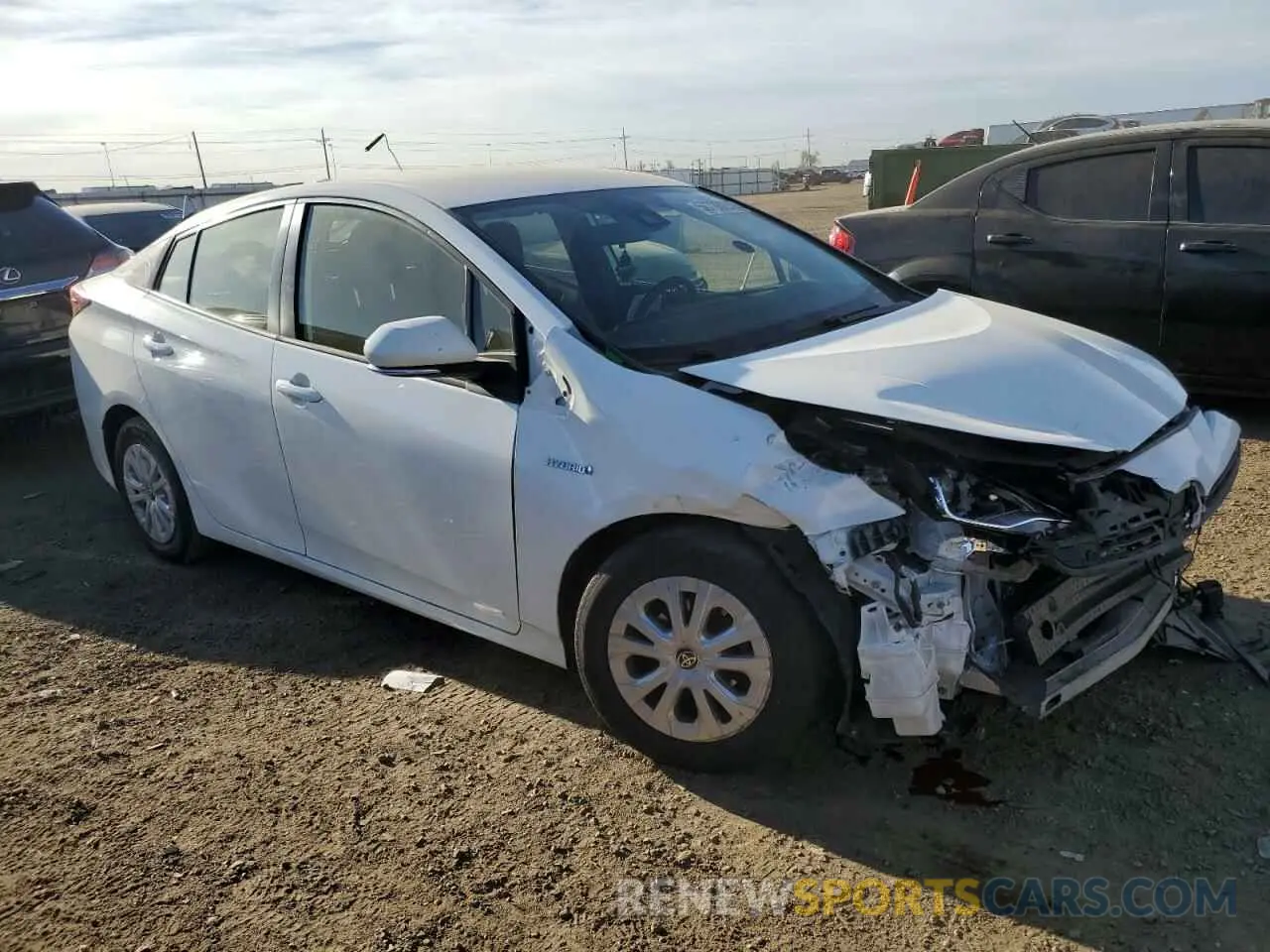 4 Фотография поврежденного автомобиля JTDKAMFU3N3166378 TOYOTA PRIUS NIGH 2022