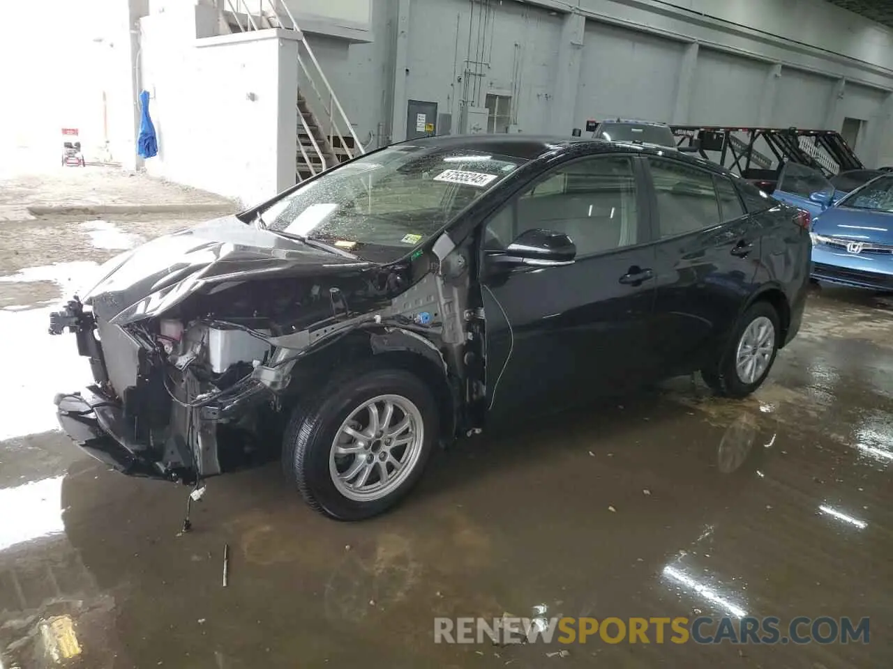 1 Фотография поврежденного автомобиля JTDKAMFU3N3168096 TOYOTA PRIUS NIGH 2022
