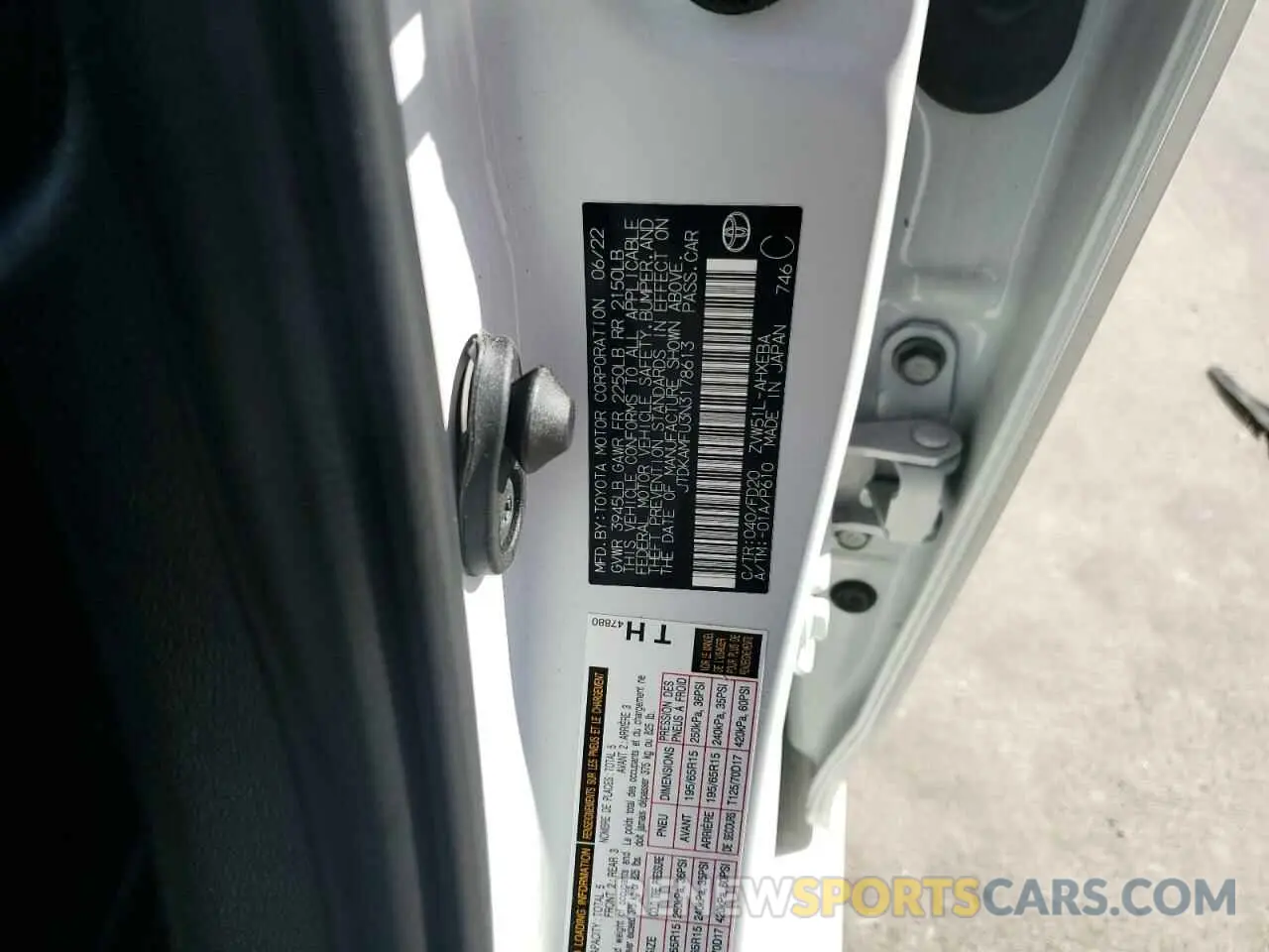12 Photograph of a damaged car JTDKAMFU3N3178613 TOYOTA PRIUS NIGH 2022