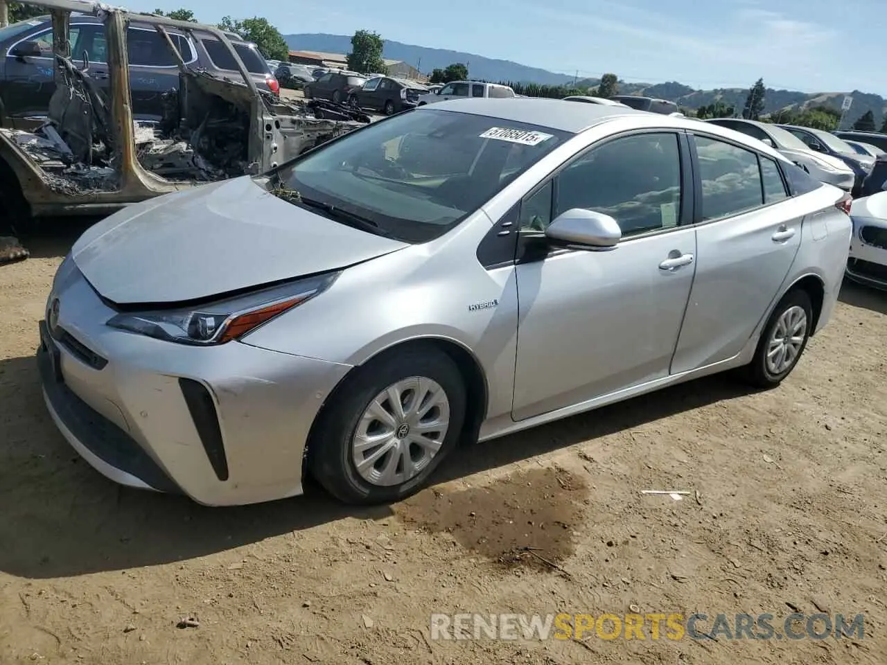 1 Photograph of a damaged car JTDKAMFU3N3186453 TOYOTA PRIUS NIGH 2022