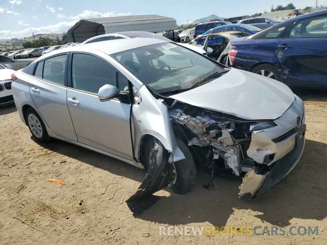 4 Photograph of a damaged car JTDKAMFU3N3186453 TOYOTA PRIUS NIGH 2022