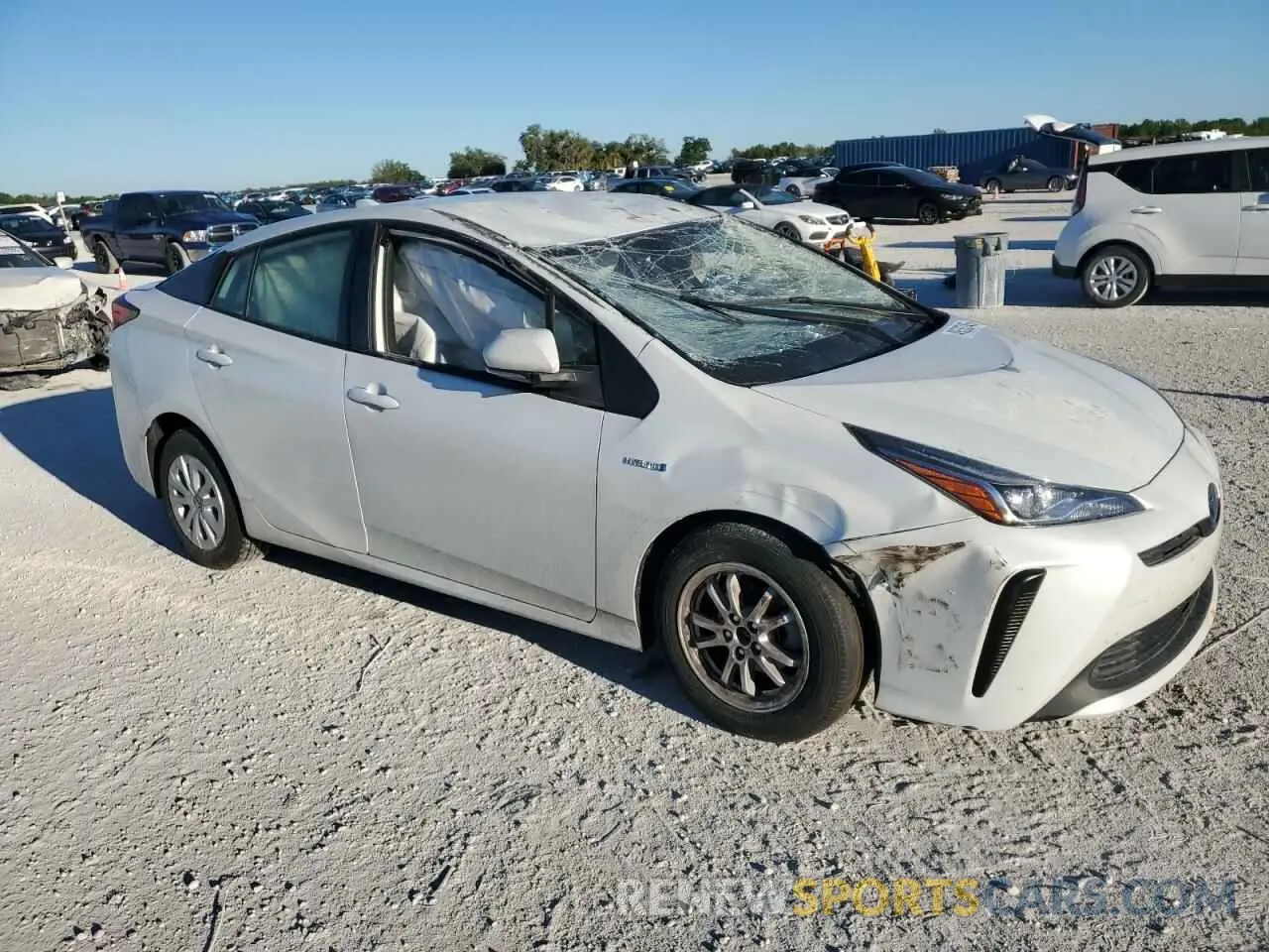 4 Фотография поврежденного автомобиля JTDKAMFU4N3157754 TOYOTA PRIUS NIGH 2022