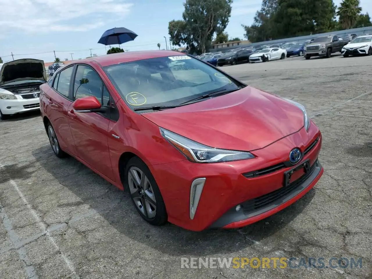 1 Фотография поврежденного автомобиля JTDKAMFU4N3164462 TOYOTA PRIUS NIGH 2022