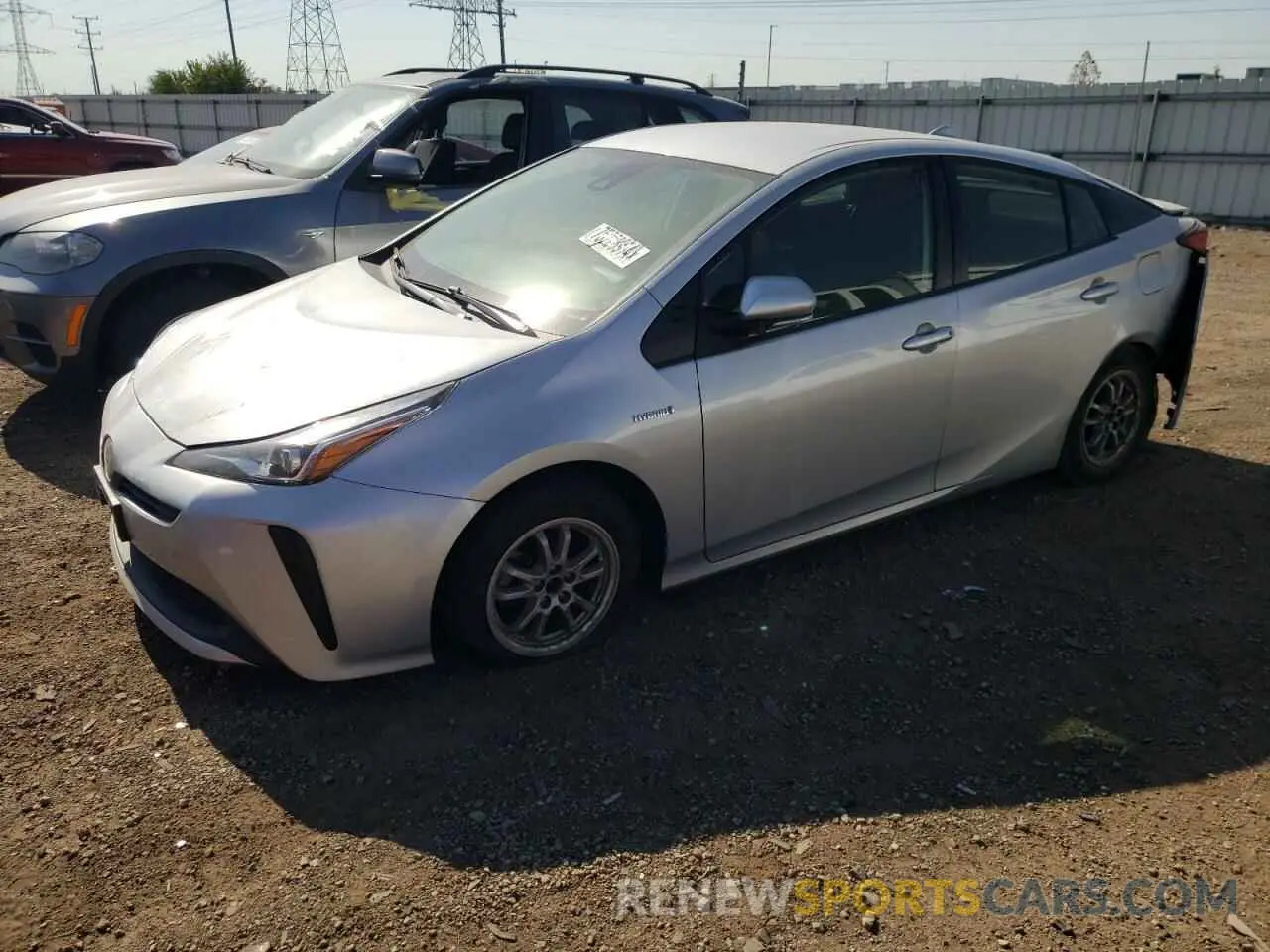 1 Photograph of a damaged car JTDKAMFU6N3159358 TOYOTA PRIUS NIGH 2022