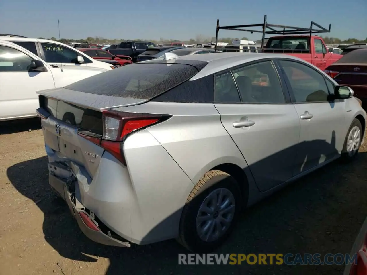 3 Photograph of a damaged car JTDKAMFU6N3159358 TOYOTA PRIUS NIGH 2022
