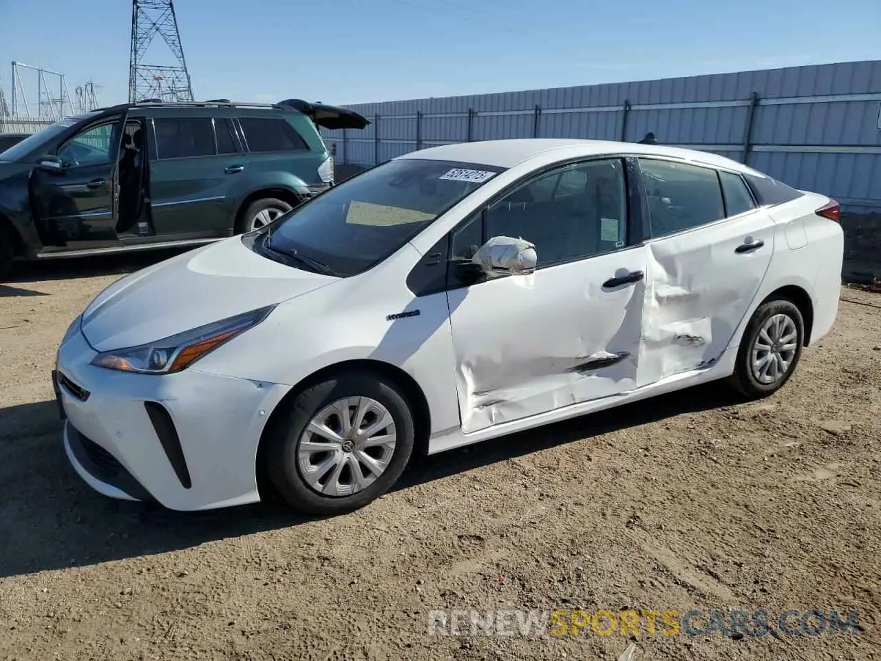 1 Фотография поврежденного автомобиля JTDKAMFU6N3173339 TOYOTA PRIUS NIGH 2022