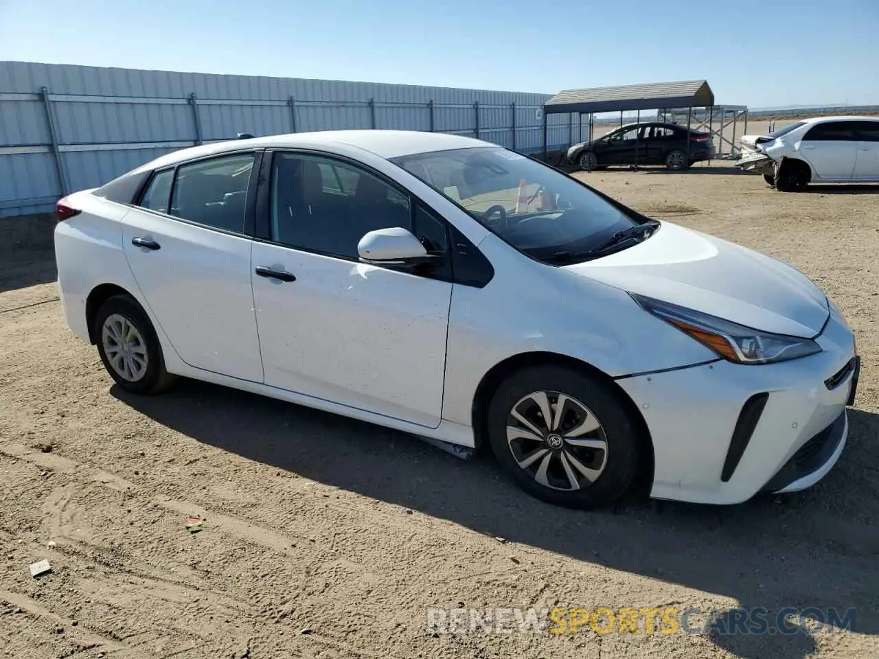 4 Фотография поврежденного автомобиля JTDKAMFU6N3173339 TOYOTA PRIUS NIGH 2022