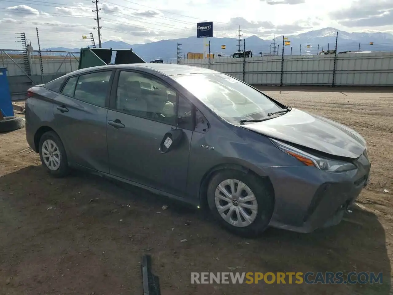 4 Фотография поврежденного автомобиля JTDKAMFU6N3176869 TOYOTA PRIUS NIGH 2022