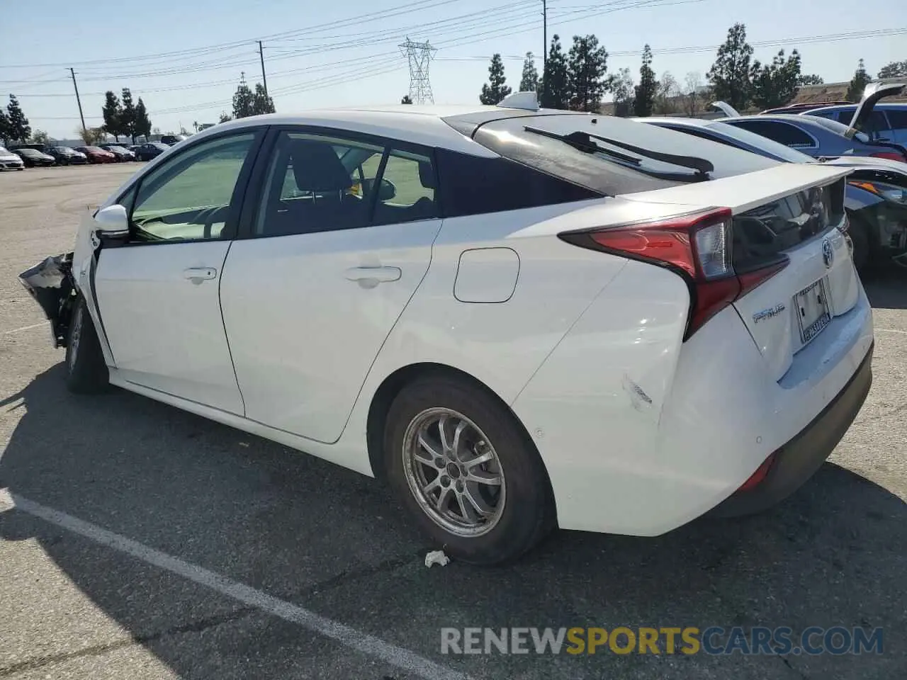 2 Фотография поврежденного автомобиля JTDKAMFU6N3177732 TOYOTA PRIUS NIGH 2022