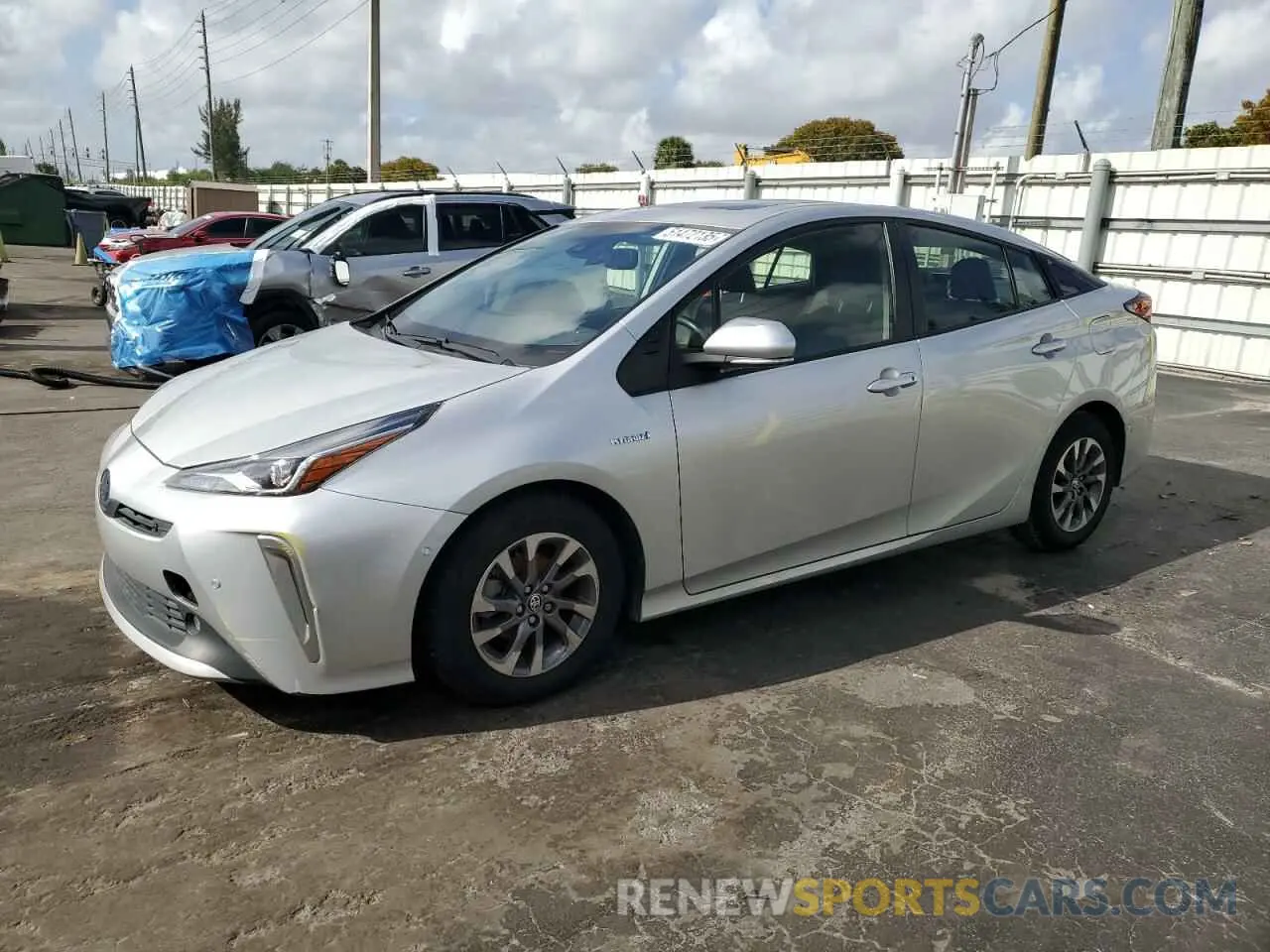 1 Фотография поврежденного автомобиля JTDKAMFU7N3155884 TOYOTA PRIUS NIGH 2022