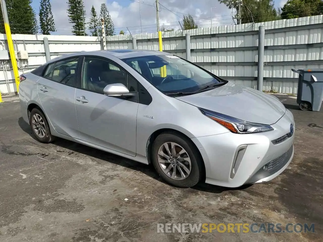 4 Фотография поврежденного автомобиля JTDKAMFU7N3155884 TOYOTA PRIUS NIGH 2022