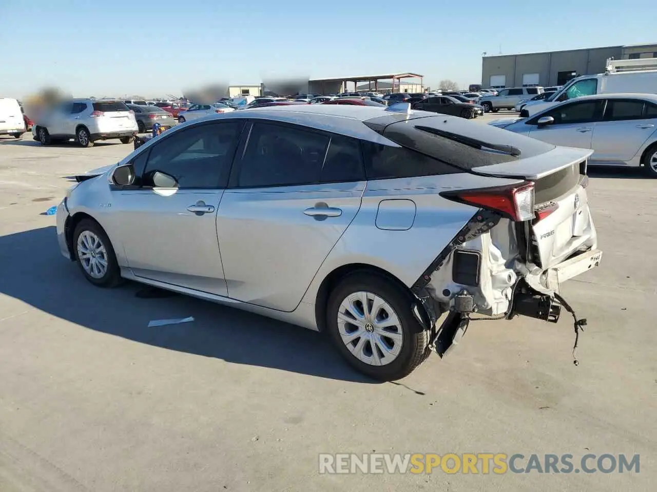2 Photograph of a damaged car JTDKAMFU7N3169381 TOYOTA PRIUS NIGH 2022
