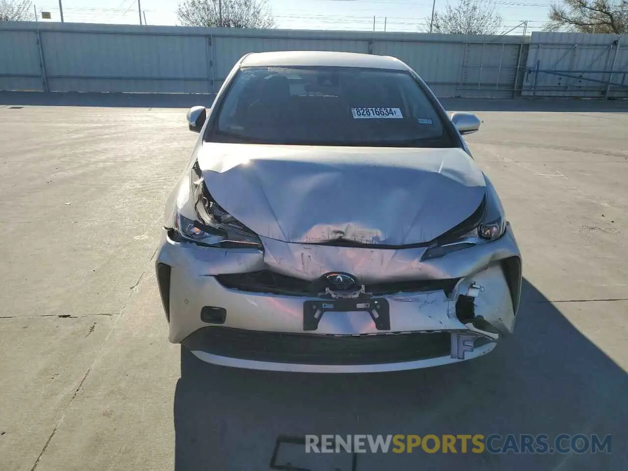 5 Photograph of a damaged car JTDKAMFU7N3169381 TOYOTA PRIUS NIGH 2022