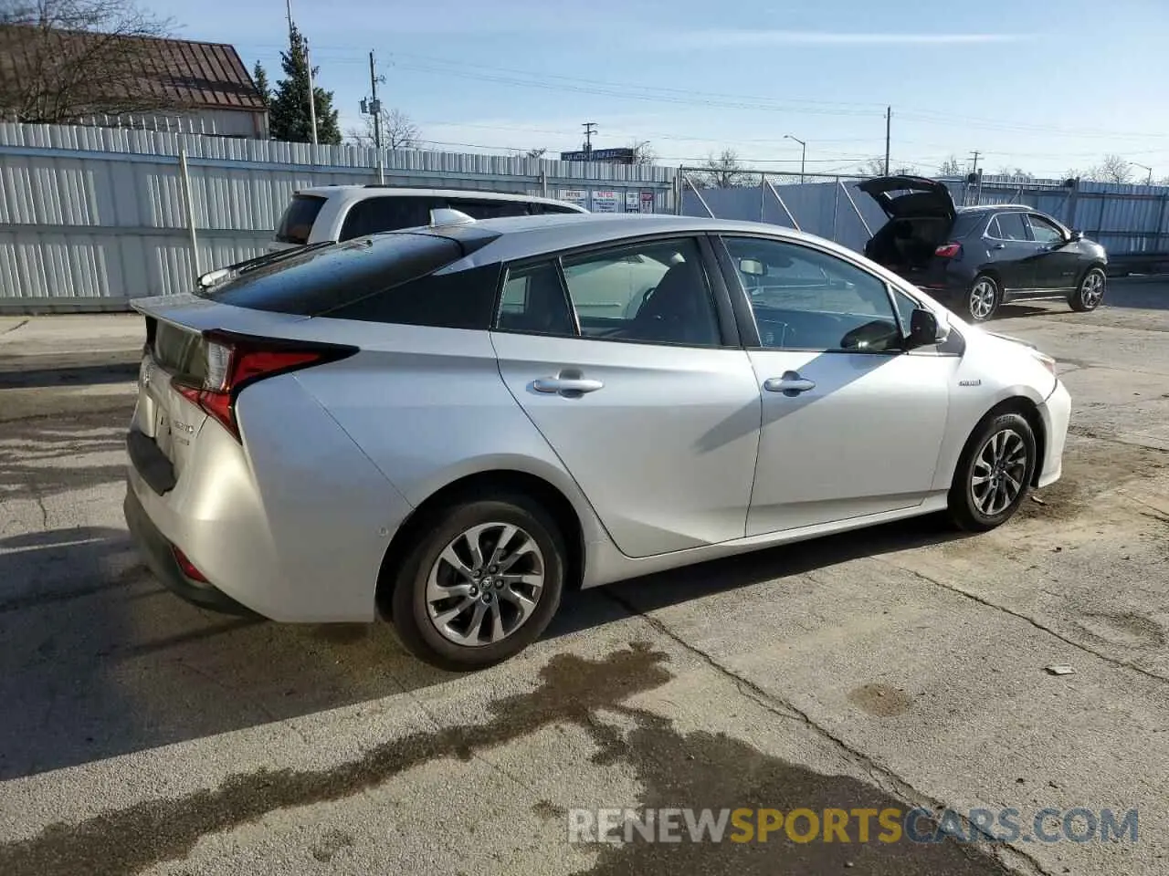3 Фотография поврежденного автомобиля JTDKAMFU7N3170871 TOYOTA PRIUS NIGH 2022