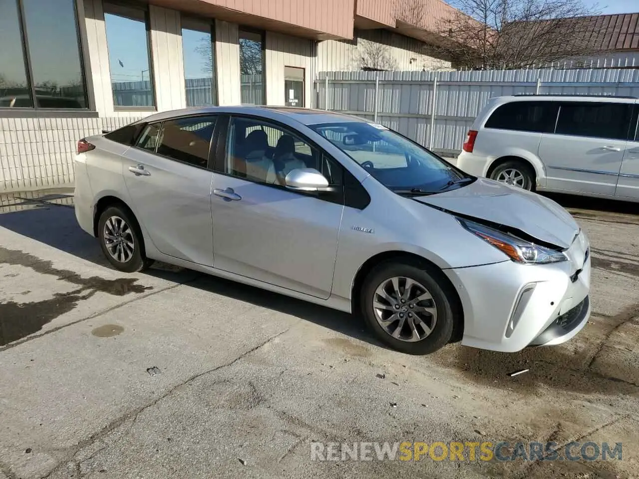 4 Фотография поврежденного автомобиля JTDKAMFU7N3170871 TOYOTA PRIUS NIGH 2022