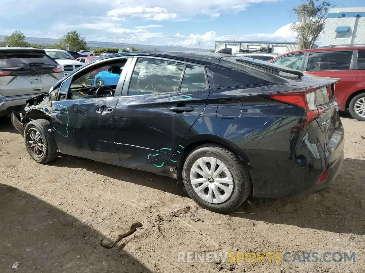 2 Фотография поврежденного автомобиля JTDKAMFU7N3177769 TOYOTA PRIUS NIGH 2022