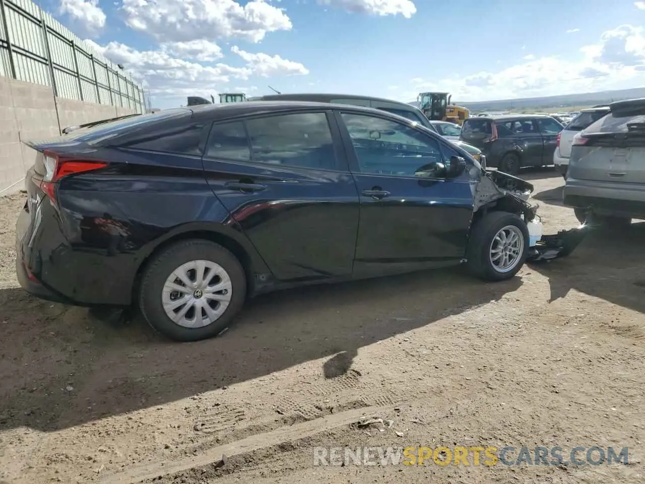 3 Фотография поврежденного автомобиля JTDKAMFU7N3177769 TOYOTA PRIUS NIGH 2022