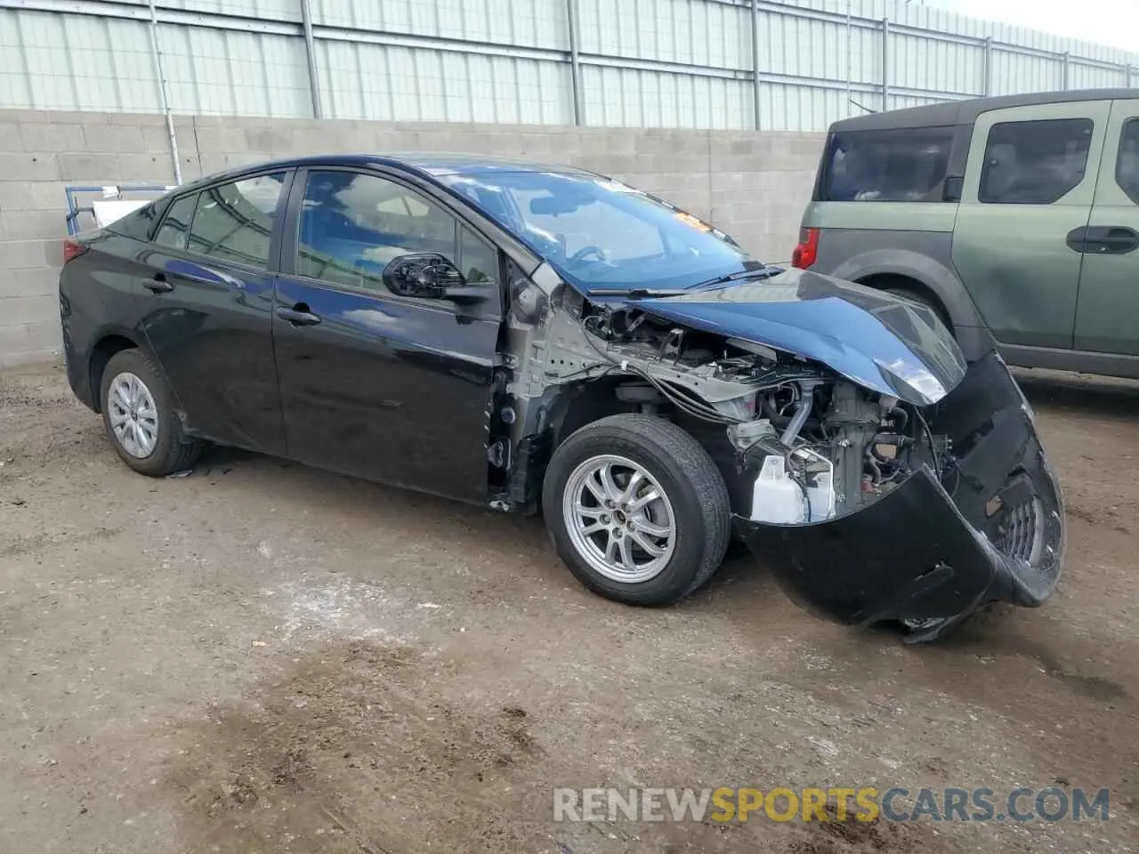 4 Фотография поврежденного автомобиля JTDKAMFU7N3177769 TOYOTA PRIUS NIGH 2022