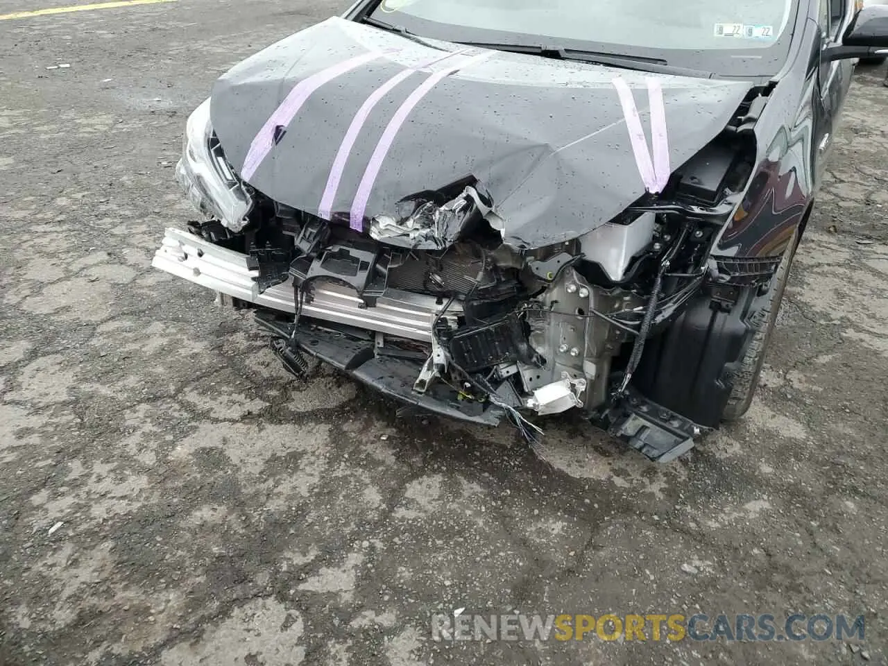 9 Фотография поврежденного автомобиля JTDKAMFU8N3158518 TOYOTA PRIUS NIGH 2022