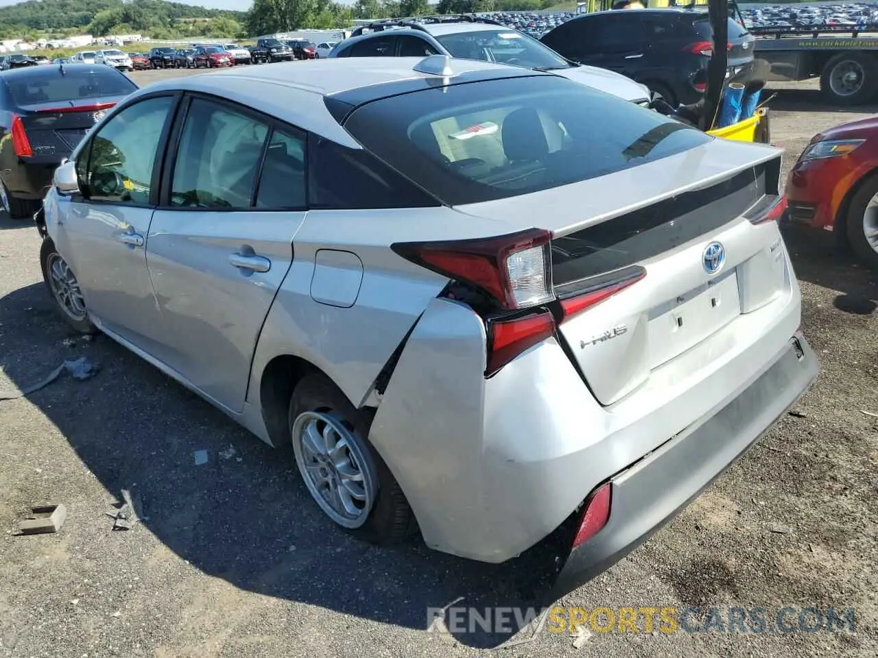 3 Photograph of a damaged car JTDKAMFU8N3161015 TOYOTA PRIUS NIGH 2022