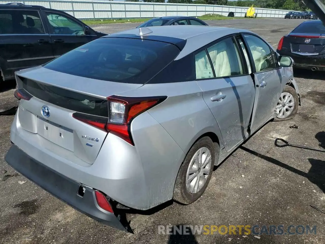 4 Photograph of a damaged car JTDKAMFU8N3161015 TOYOTA PRIUS NIGH 2022