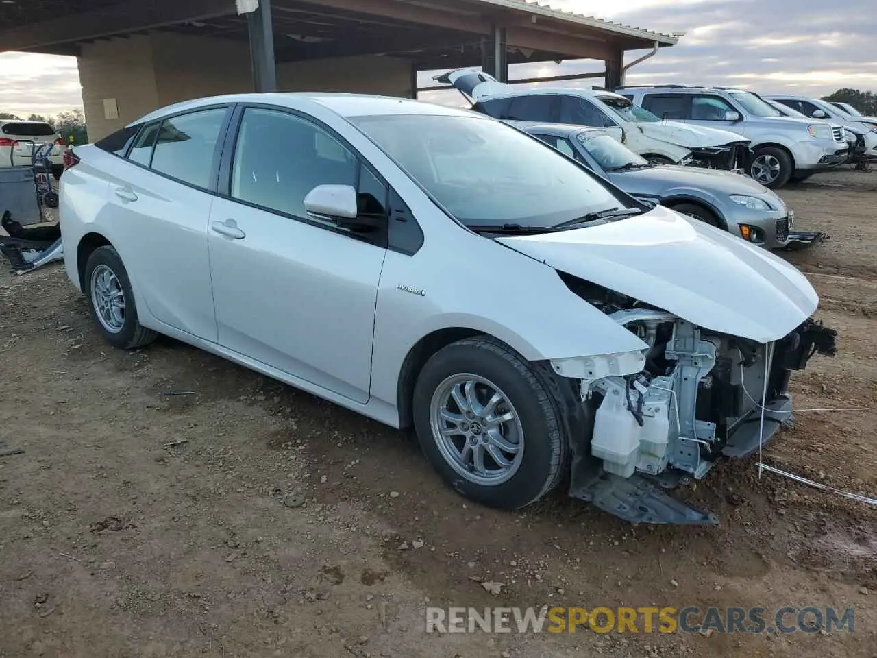 4 Фотография поврежденного автомобиля JTDKAMFU8N3177960 TOYOTA PRIUS NIGH 2022