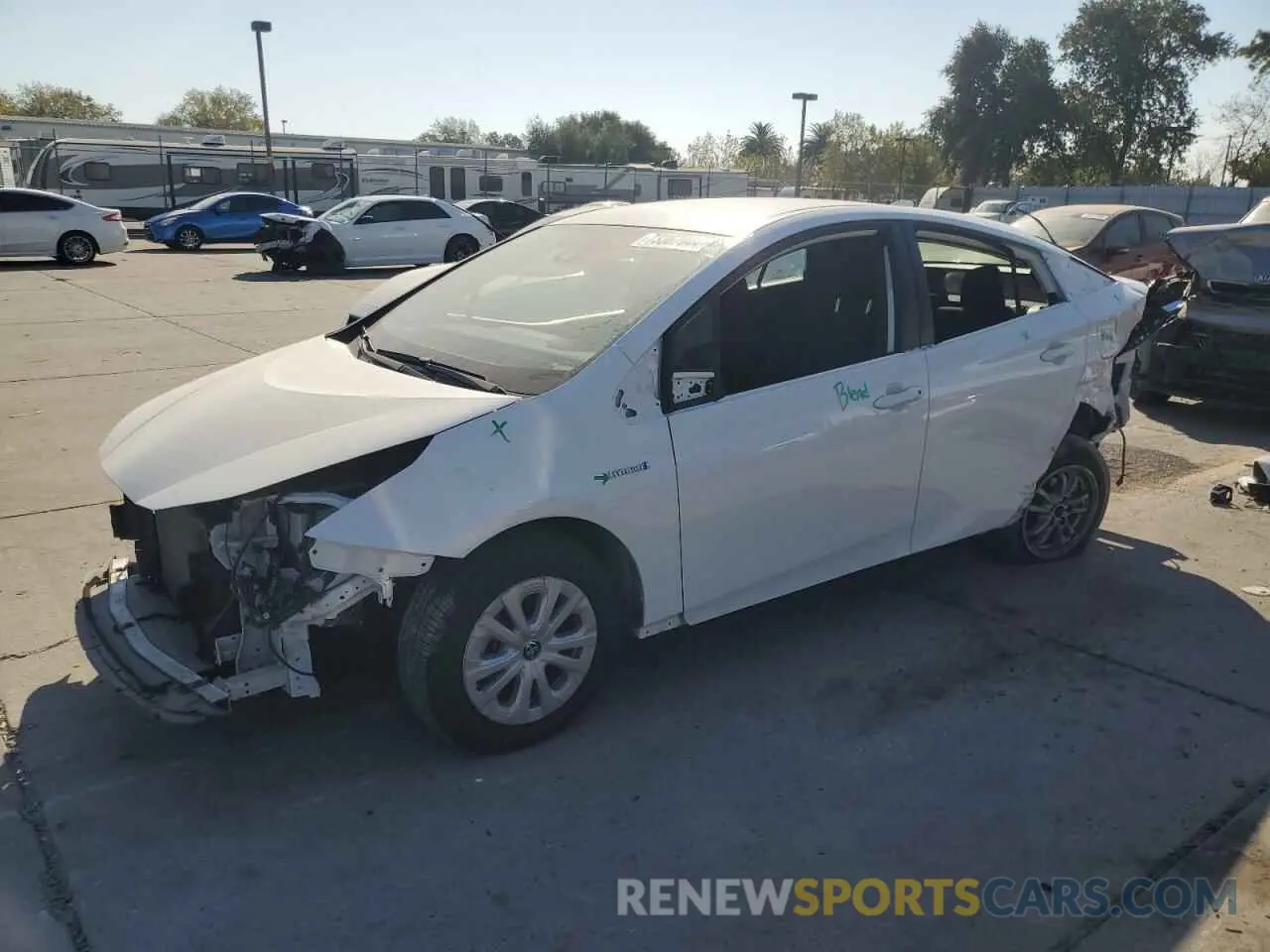 1 Photograph of a damaged car JTDKAMFU8N3182253 TOYOTA PRIUS NIGH 2022
