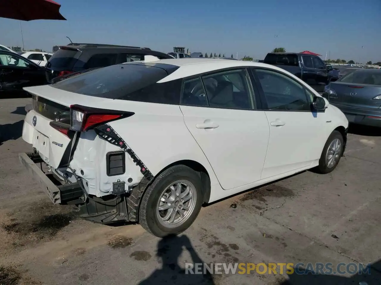 3 Photograph of a damaged car JTDKAMFU8N3182253 TOYOTA PRIUS NIGH 2022