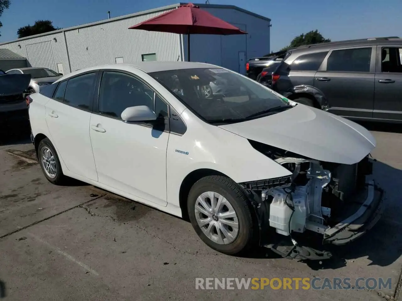 4 Photograph of a damaged car JTDKAMFU8N3182253 TOYOTA PRIUS NIGH 2022