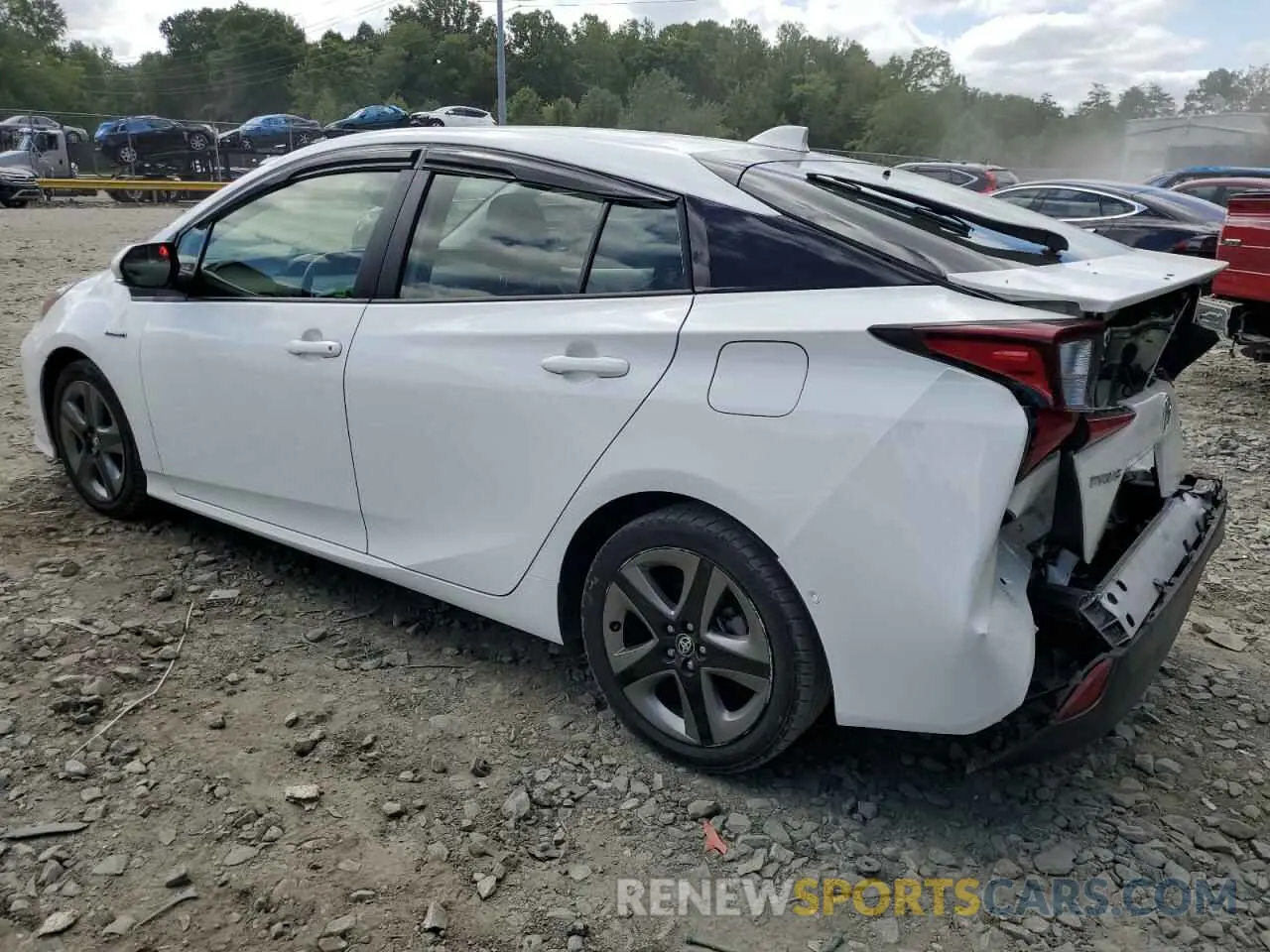 2 Фотография поврежденного автомобиля JTDKAMFU9N3159290 TOYOTA PRIUS NIGH 2022