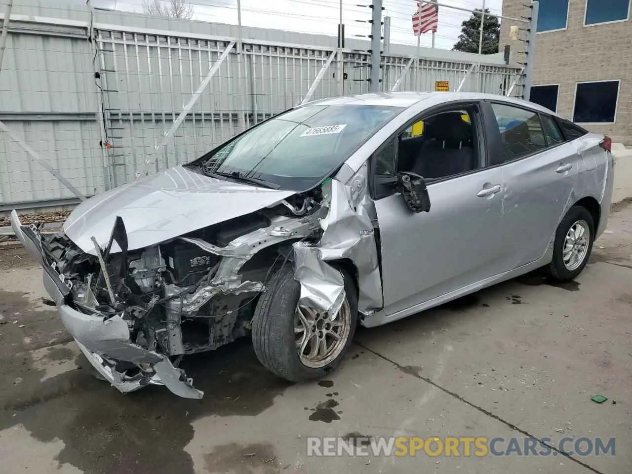 1 Фотография поврежденного автомобиля JTDKAMFU9N3160987 TOYOTA PRIUS NIGH 2022