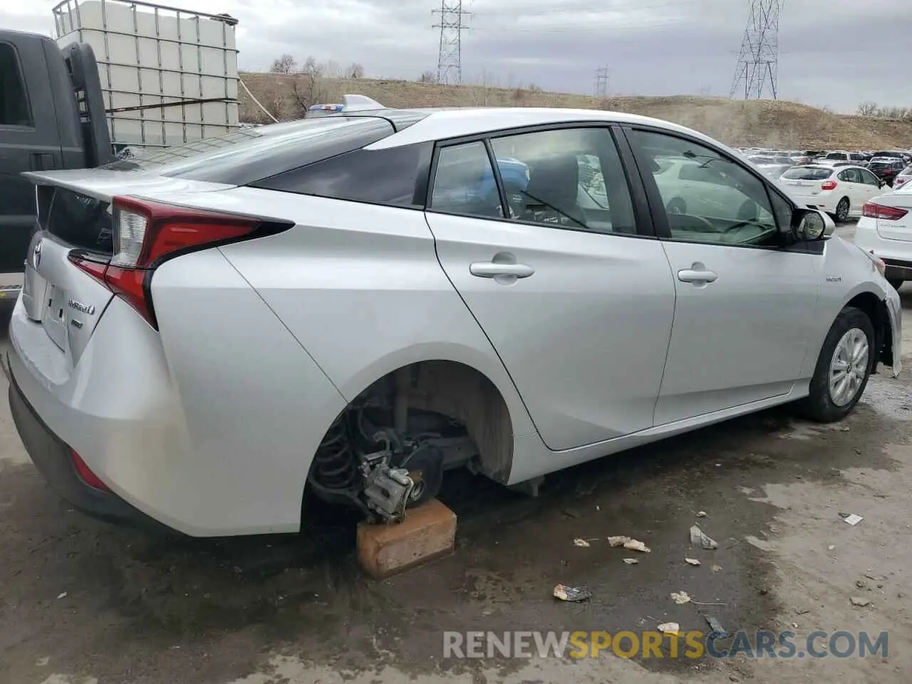 3 Фотография поврежденного автомобиля JTDKAMFU9N3160987 TOYOTA PRIUS NIGH 2022