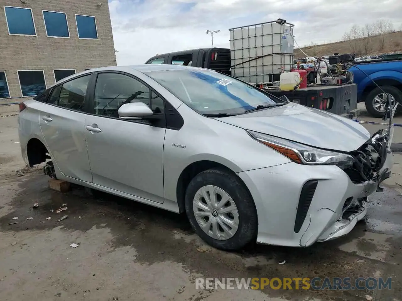 4 Фотография поврежденного автомобиля JTDKAMFU9N3160987 TOYOTA PRIUS NIGH 2022