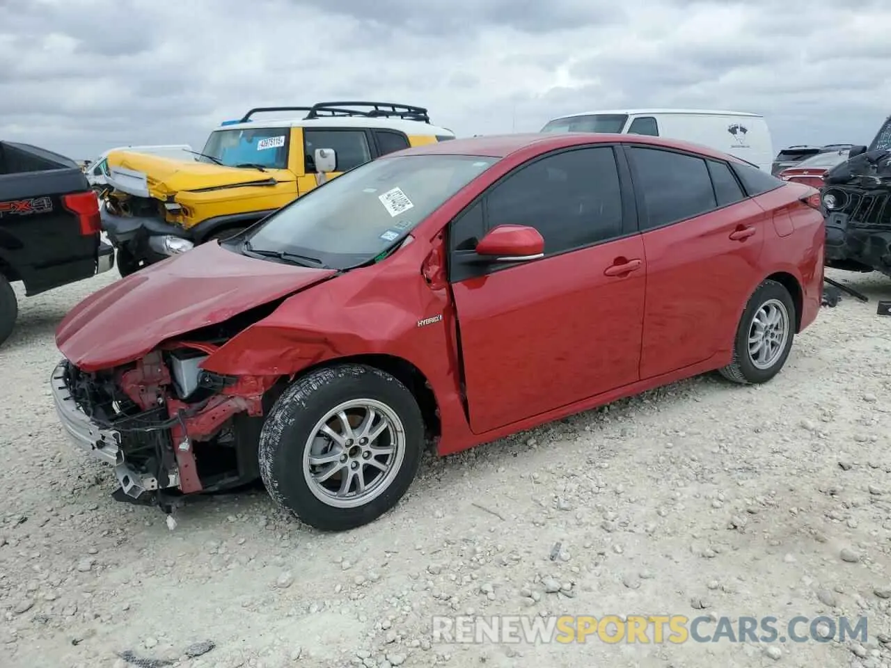 1 Photograph of a damaged car JTDKAMFU9N3169379 TOYOTA PRIUS NIGH 2022